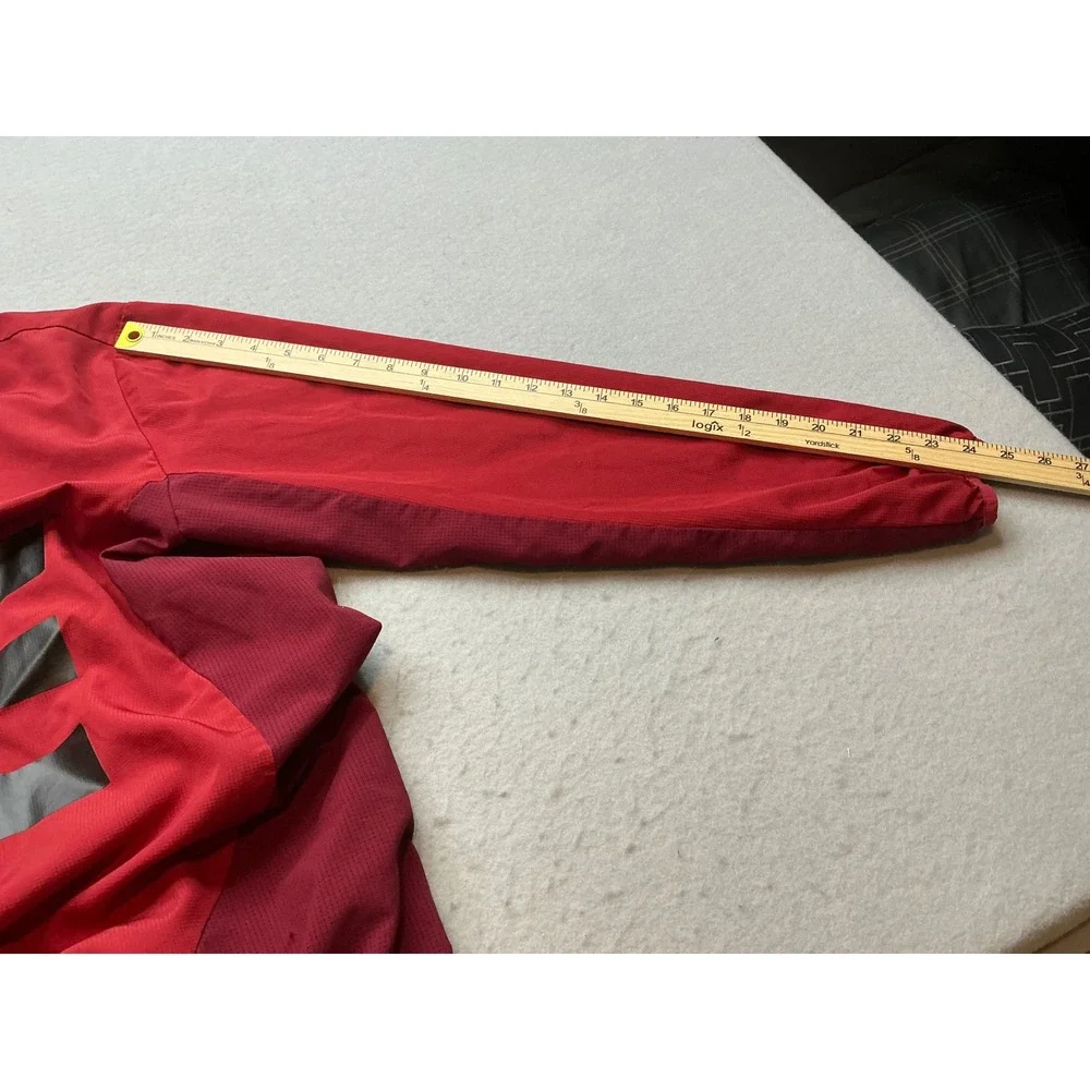 Adidas Vintage Pullover Training Top Red Grey Stripe Soccer Jersey Mens‎ Large